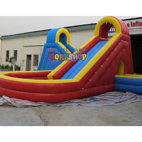 Cross Inflatable Water Slide New Water World Customized Slide Pool