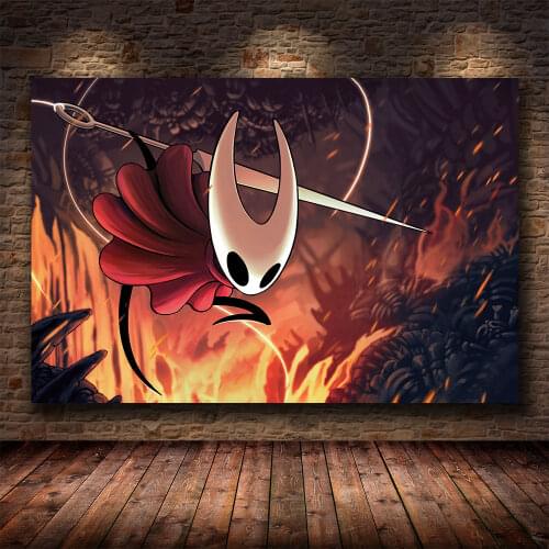 Hollow Knight The Game Poster Decoration Painting of The on HD Canvas Canvas Painting of Hallownest Poster Wall Art Canvas