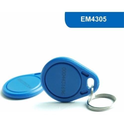 KT03 RFID Key Tag, RFID Key Fob for access control, 125KHZ 512bit R/W EMID or FDX-B Format With EM4305 Chip