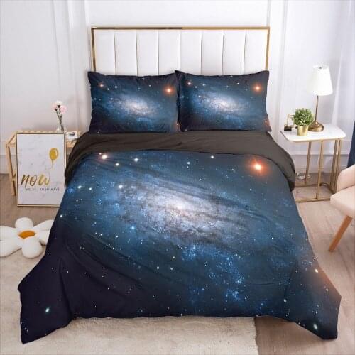 Luxury 3D Starry Sky Duvet/Quilt/Comforter Cover Set Bed Linen Blanket Case Pillow Covers Single Full Twin Size Bedding Sets