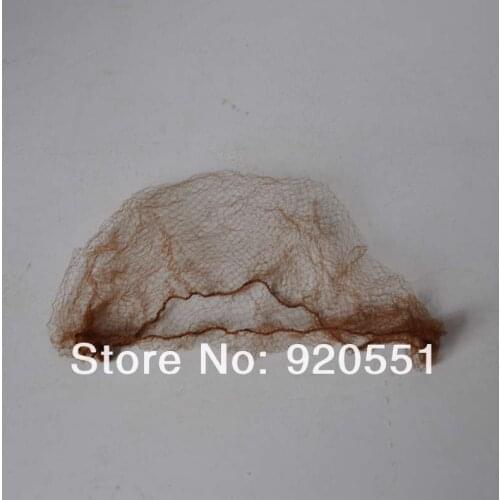 500 Pieces Coffee Color 5mm Mesh Nylon Elastic Hairnet For Wig Wearing Or Hair Caring Dancing Net