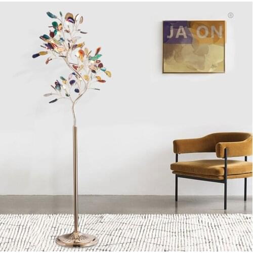 G4 led Nordic Iron Agate Tree Colorized Designer LED Lamp LED Light LED Floor Lamp Floor Light For Foyer Dinning Room Bedroom