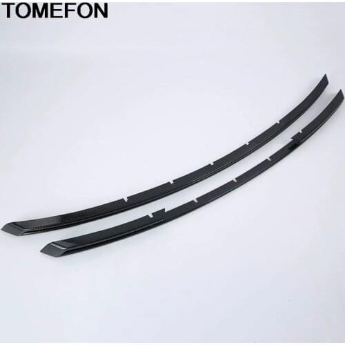 TOMEFON For Toyota C-HR CHR 2016 2017 2018 Front Center Middle Grill Grille Frame Moulding Cover Trim Exterior Accessories ABS