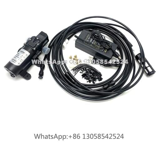 18m Outdoor Nebulizer Misting Cooling System, Low Pressure Misting Fog Machine, Garden Water Spray Kit Atomizer