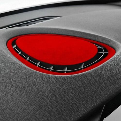 Suede Car Interior Dashboard Air Outlet Frame Cover Trim Sticker Fit For BMW MINI F55/F56/F54/F57 2014-2020