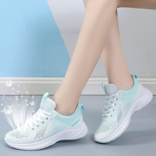 Tenis Feminino 2021 Summer Women Tennis Shoes Female Outdoor Jogging Sport Shoes Stable Athletic Green Black Soft Trainers