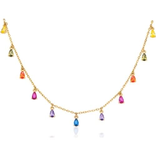 BOAKO 925 Sterling Silver Necklace Jewelry For Women 2021 Trend Stars Moon Cadena Plata Zircon Choker Necklace Collier