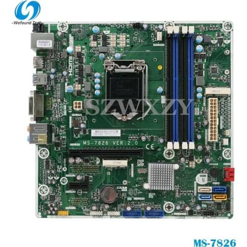 100% Working desktop motherboard for 810-460 MS-7826 VER:2.0 784740-001 784740-501 784740-601 System Board Fully Tested