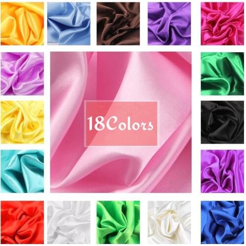 100cm*150cm 16Colors Silks and Satins Fabric Satin Color Butyl Silk Gift Box Lining Lieb Shiny fabrics Clothing Sewing Plain
