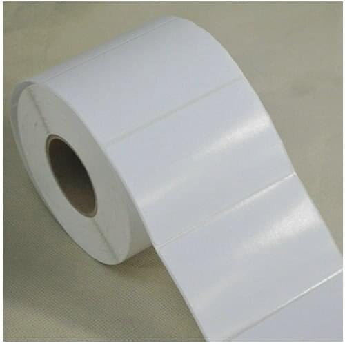 1000 Pieces PET Glossy White Label Sticker 90mm x 60mm Waterproof tearproof oilproof PET Sticker 3.54"*2.36"