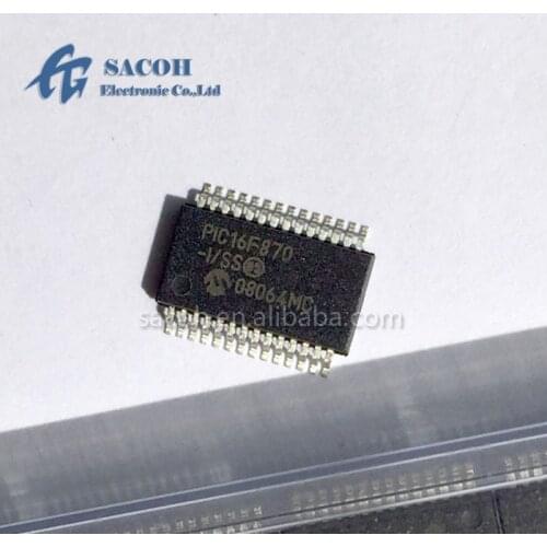 2PCS/lot New OriginaI PIC16F870-I/SS or PIC16F870-E/SS PIC16F870 SSOP-28 8-Bit CMOS FLASH Microcontrollers