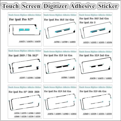 5Pcs Touch Screen Digitizer Adhesive Glue Sticker Tape Replacement For iPad Pro 9.7 10.5 12.9 11 10.2 inch 1st 2nd 3rd 4th Gen
