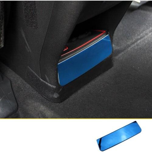 Lsrtw2017 stainless steel car armrest rear storage box trims decoration for changan cs55 2017 2018 2019 2020 2021 accessories
