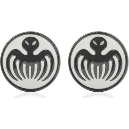 C-MAN Luxury shirt round gun black 007 cufflink for mens Brand cuff buttons cuff links High Quality abotoaduras Jewelry