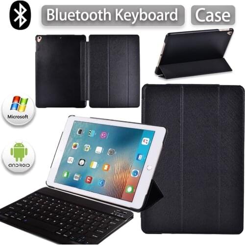 For Apple IPad Air1 Air 2/iPad Pro 9.7/ipad 5th 6th Gen 9.7" Tablet Flip PU Leather Smart Sleep Wake Case+Bluetooth Keyboard