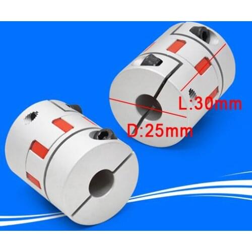 D25 L30 Aluminium alloy large torque elasticity Encoder plum coupling elastic clamp Jaw spider coupler CNC Stepper motor