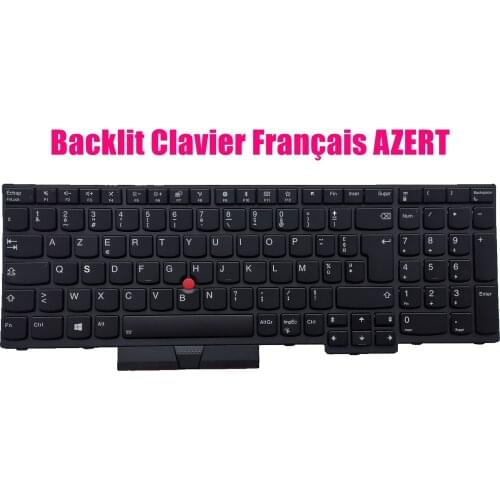 French backlit keyboard for Lenovo ThinkPad E580 L580 E585 E590 T590
