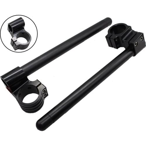 45mm Motorcycle CNC clip on clip ons Adjustable Separate handle bars Fork handlebar