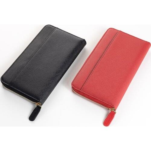 AMNERY Leather Journal Diary / Notebook with Zipper / Notepad/Passport Wallet/Refillable Journal Fits hobo weeks