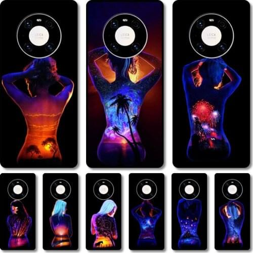 Creative Phone Case For Huawei mate 40 30 10 20 40 8 9 Lite Z Pro RS black cell shell