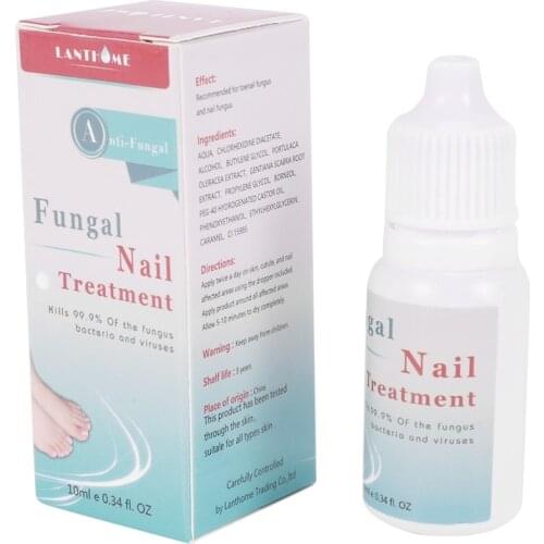 LANTHOME Fungal Liquid Nail Treatment Nail And Foot Whitening Toenail Fungus Removal Feet Care Essence Nail Repair Liquid