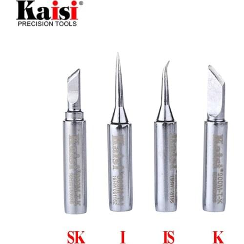 Kaisi Lead-Free Soldering Iron Tip 900M-T-K 900M-T-I Welding Sting Solder Iron Tips for BGA Rework Soldering Station Tools