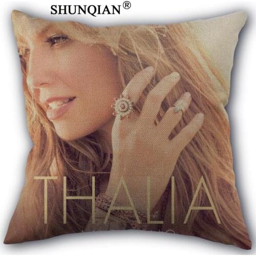 New Arrival thalia Custom cotton Pillowcases zipper Custom Pillow Case More Size Custom your image gift