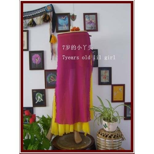 Transparent Thin Skirt With Open Slit Belly Dance CX013