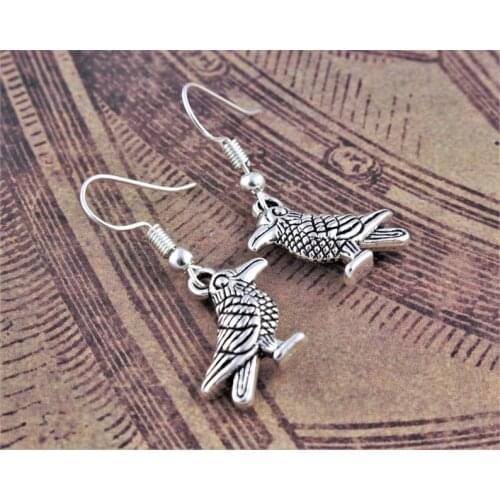 Raven Earring Gothic Jewellery Crow Gifts Bird Earrings Corvid Jewelry Goth Gifts