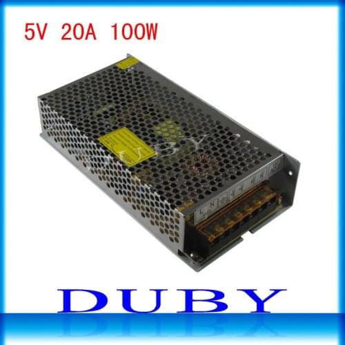 5V 20A 100W Switching power supply Driver For LED Light Strip Display Factory Supplier