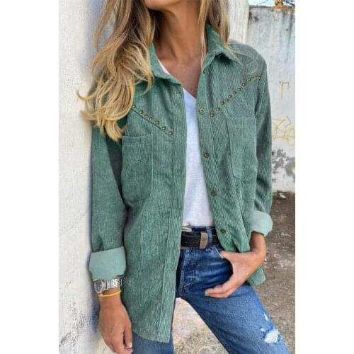 Thefound Women's Corduroy Shirts