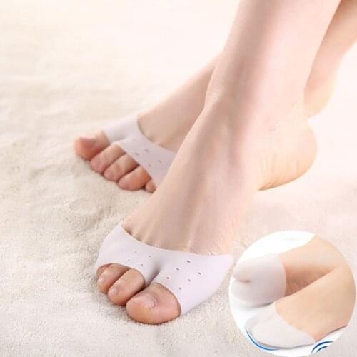 1 Pair Silicone Toe Sleeve Foot Protection Ballet High Heels Hallux Valgus Gel Protective Protector Care Tool Massge Toe Pad