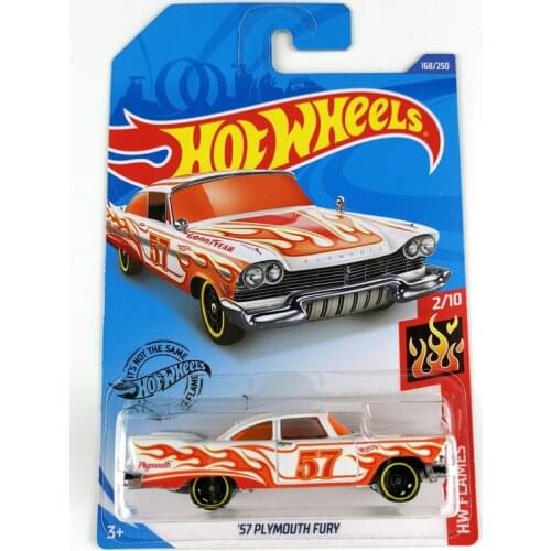2020-168 Hot Wheel car 1/64 57 PLYMOUTH FURY Collection Metal Die-cast Simulation Model Cars Toys