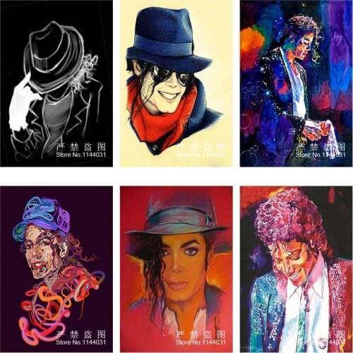5D Diy Diamond Painting Needlework Michael Jackson Diamond Embroidery Home Decoration Mosaic Painting Full Rhinestones Pictures