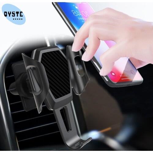 Car Phone Holder For iPhone X XS XR XS max 6 7 8 plus Car Hold Mobile Cell Phone Car Holder Automatic support smartphone voiture