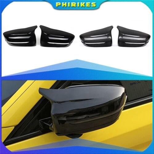 For BMW 5 7 Series G30 G38 G11 G12 Car Rear View Side Wing Mirror Cap black Carbon Fiber pattern car accessories 2017 2018 2016