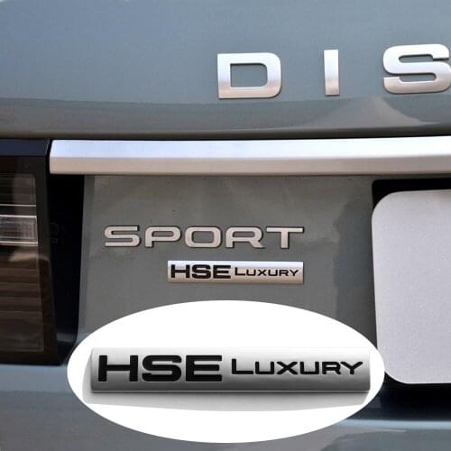 HSE Luxury Car Badge Emblem Decal Chrome for Land Rover Discovery 4 Rear Tailgate LR4 LR3 3