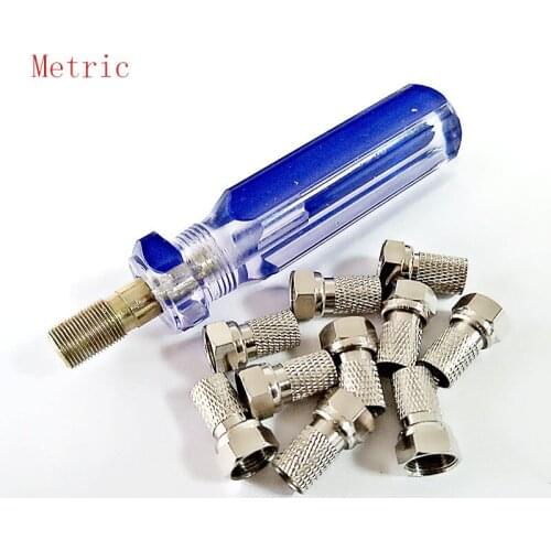 Cable TV F head line tool Squeeze F head power tool 10 metric F head booster