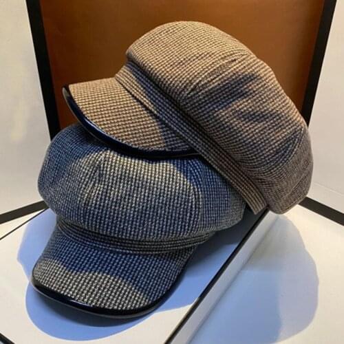 Newsboy Cap Women Autumn Winter Octagonal Caps Artist Painter Hats For Women Men Beret Peaked Cap Female Male Vintage Caps
