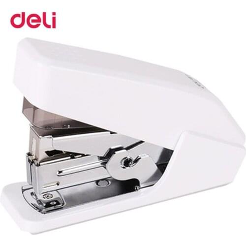 Deli 1 Pc Practical Staple Stapler Book Fashion Cartoon Set Paper Cartoon Set Office Normal Standard Supplies 2 Colors Stapler