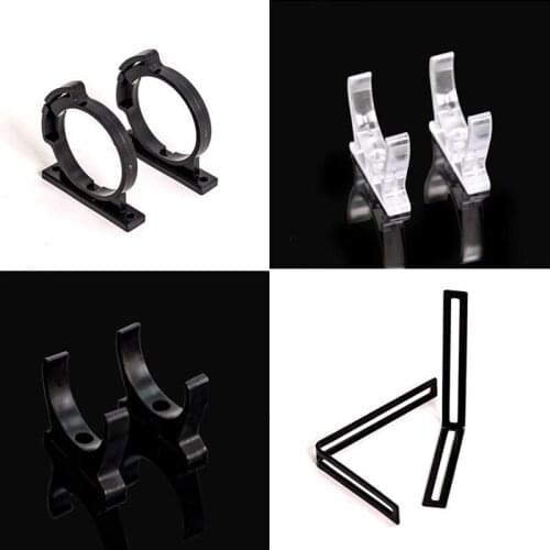 50MM diameter cylindrical water tank L bracket, semi-circular hoop Round hoop Water tank fixing frame Black and white buckle