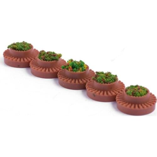 5pcs 1/150 Dollhouse Mini Garden Bed for Sand Table Decoration Scenery