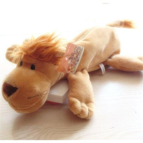 Fashion Faux Rex Rabbit Fur Plush Velvet Animal Pen Pencil Case School Stationery Woman Make Up Cosmetic Bag Creative Gift