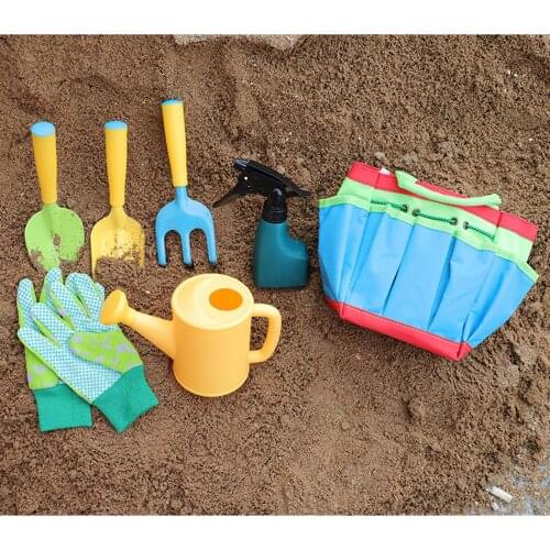 Kids Gardening Tools Set Assorted Color Multi-purpose Garden Tools for Planting/ Watering Ideal Gifts for Children