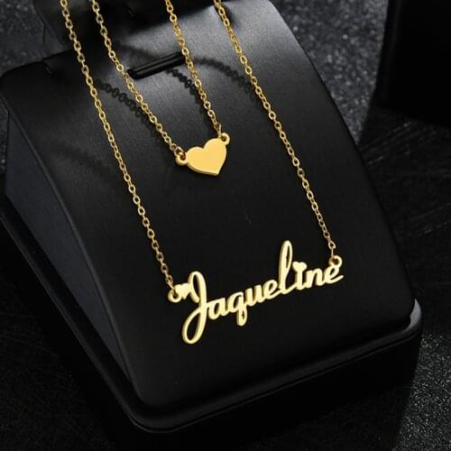 Nextvance Personalized Name Necklace Butterfly Stainless Steel Customized Pendant Chain Lover For Women Creative Gift Jewelry
