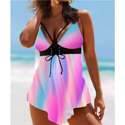 New sexy and colorful split bikini womens Swimsuit Bikini Set in 2021