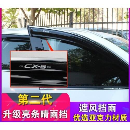For Mazda CX-5 2017-2018 car body styling cover plastic Window glass Wind Visor Rain/Sun Guard Vent Car-covers Car-styling