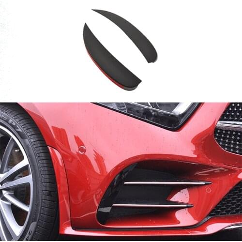 For Benz CLS CLS350 CLS400 CLS300 AMG43 2018-2020 Front Side Bumper Lip Splitter Spoiler Fog Lamp Trim