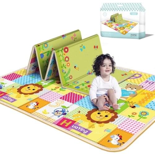 Foldable XPE Kids Rug Foldable Cartoon Baby Play Mat Toys For Children Mat Playmat Puzzle Carpets in The Nursery Play Game Mats