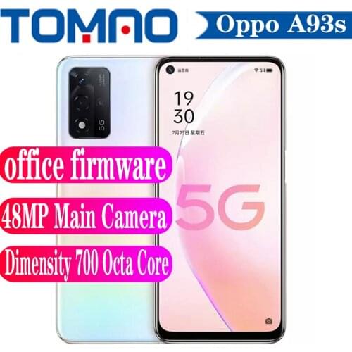 New OPPO A93s 5G Mobile phone Android 11 8GB RAM 256GB ROM Dimensity 700 Octa Core 6.5" 90Hz 48MP Main Camera 5000mAh 18W OTA